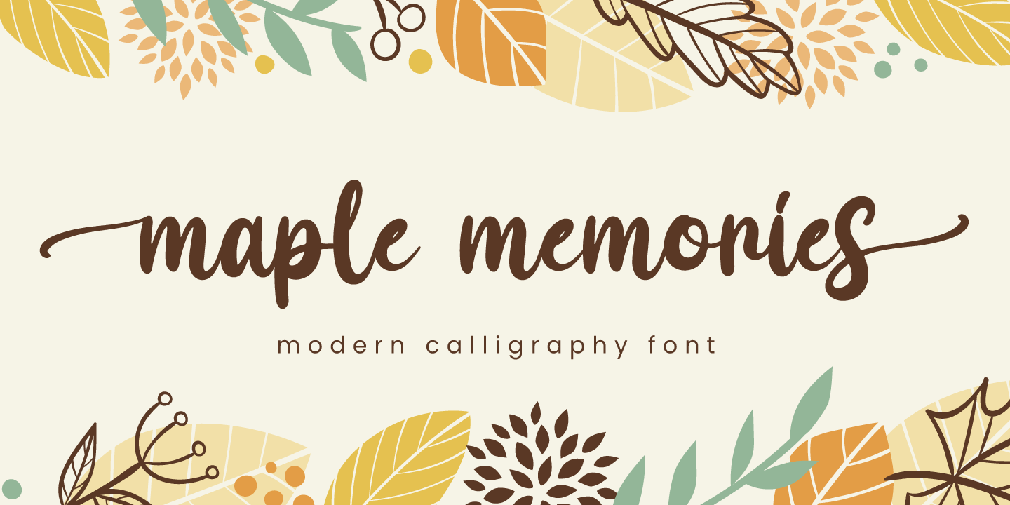 Maple Memories Font preview